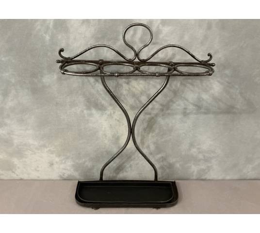 Polished iron umbrella stands from the late 19th century