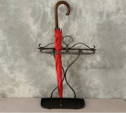 Polished iron umbrella stands from the late 19th century