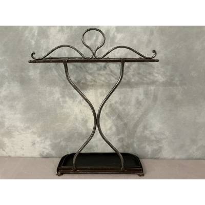 Polished iron umbrella stands from the late 19th century