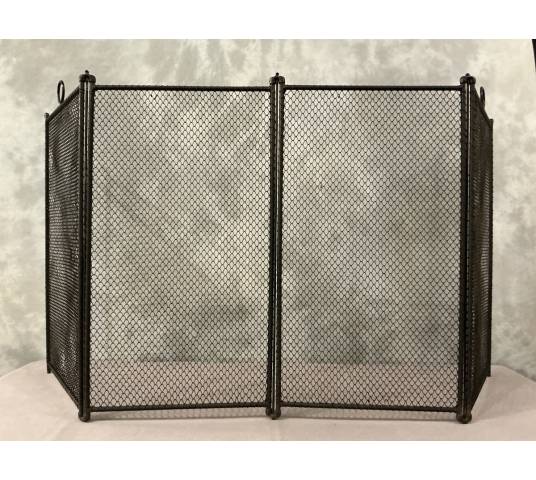 Pare feu de cheminée ancien rustique d'époque 19 ème