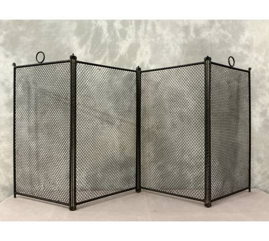 Pare feu de cheminée ancien rustique d'époque 19 ème