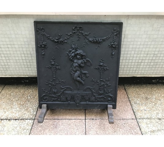 Stack plate in period cast iron 19th century