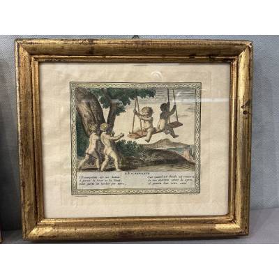 Paire de gravures d'époque 18 ème