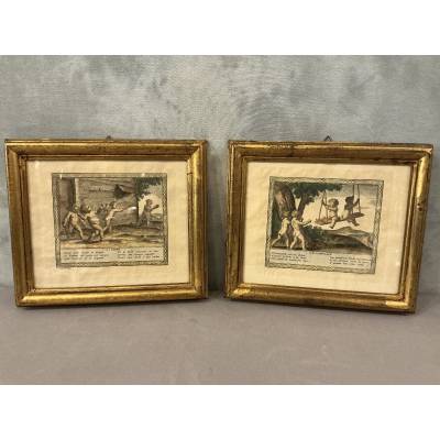Pair of 18th-century engravings