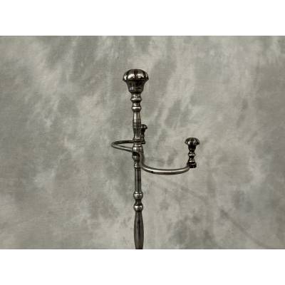 19th century iron fireplace mantel