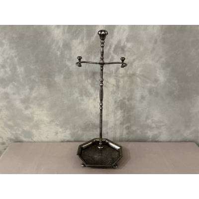 19th century iron fireplace mantel