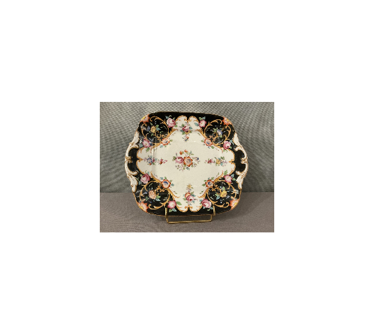 19th-century porcelain cake plate from Vieux Paris