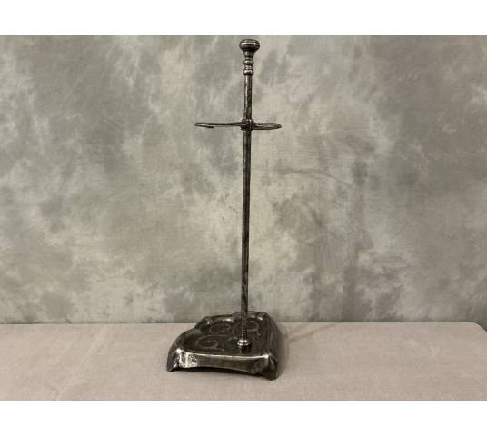 Serviteur de cheminée ancien en fer d'époque 19 ème