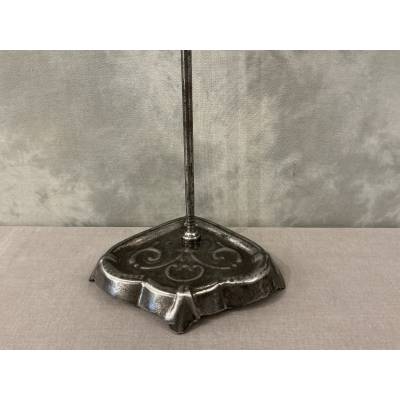 Serviteur de cheminée ancien en fer d'époque 19 ème