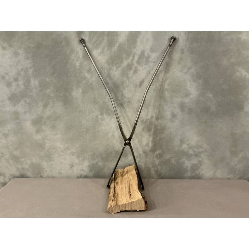 Grande pince ciseaux, pince à bras en fer forgé d'époque 18 ème