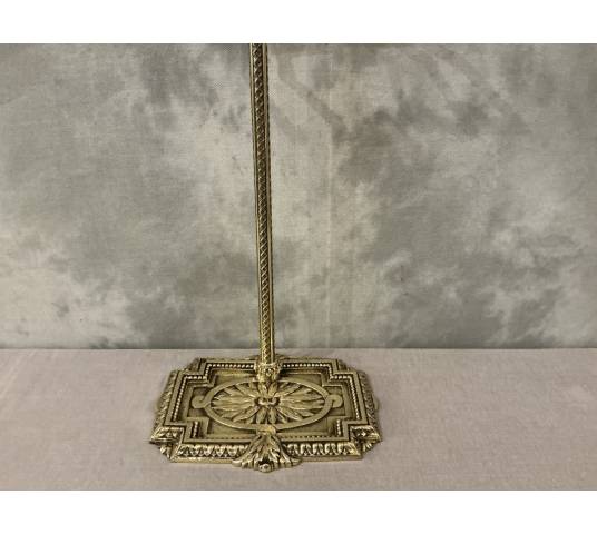 Serviteur de cheminée ancien en bronze et laiton d'époque 19 ème