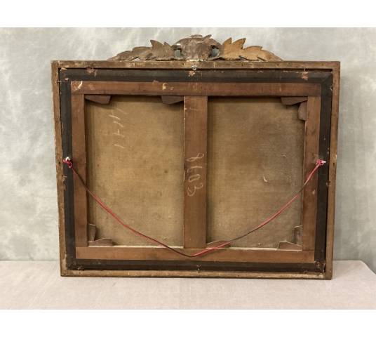 Peinture haut de porte d'époque 18 ème Louis XVI