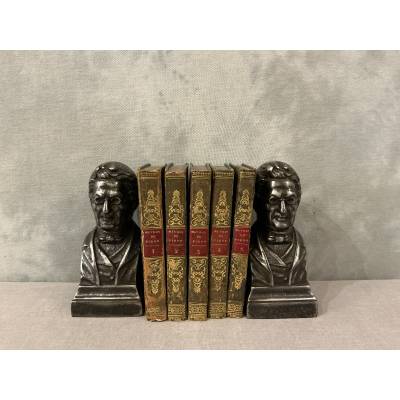 Pair of antique cast iron bookends from the 19th century