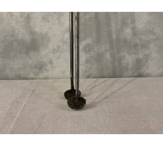 Belle grande pince en fer et bronze d'époque Directoire 19ème