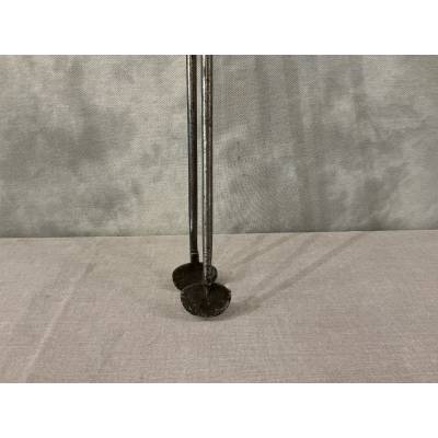 Belle grande pince en fer et bronze d'époque Directoire 19ème