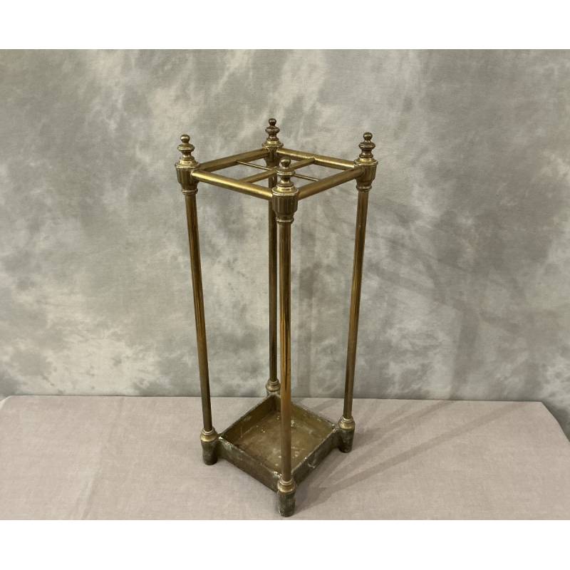 Antique brass umbrella stand from the 19th century Louis Philippe period