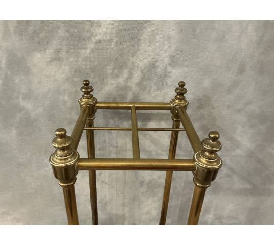Antique brass umbrella stand from the 19th century Louis Philippe period