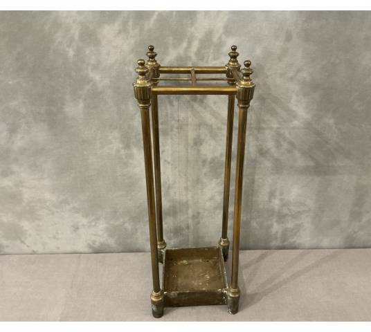 Antique brass umbrella stand from the 19th century Louis Philippe period