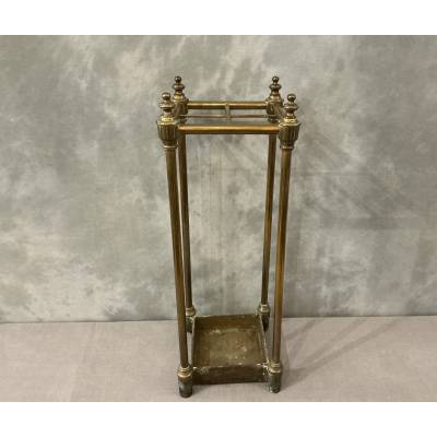 Antique brass umbrella stand from the 19th century Louis Philippe period