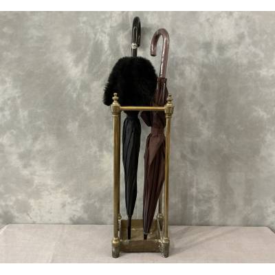 Antique brass umbrella stand from the 19th century Louis Philippe period