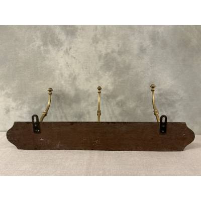 Antique brass coat racks and hooks from the 19th century