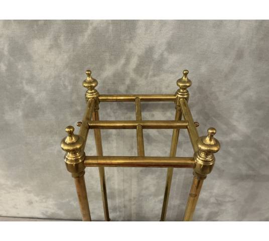 Porte parapluies ancien de forme carré d'époque 19 ème