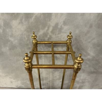 Porte parapluies ancien de forme carré d'époque 19 ème