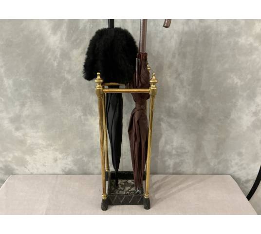 Antique square umbrella stand from the 19th century