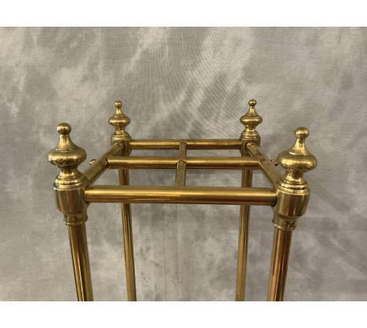 Antique square umbrella stand from the 19th century