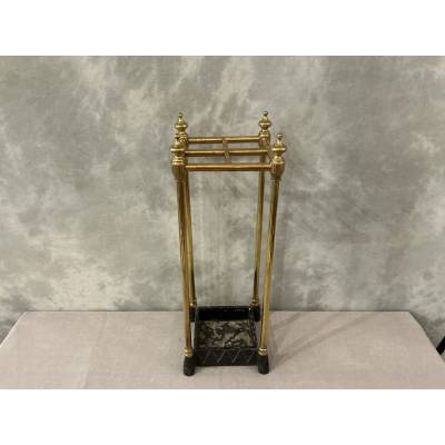 Antique square umbrella stand from the 19th century
