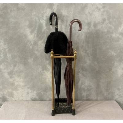 Porte parapluies ancien de forme carré d'époque 19 ème