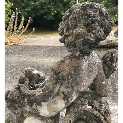2 or 4 reconstituted stone garden statues, 20th century