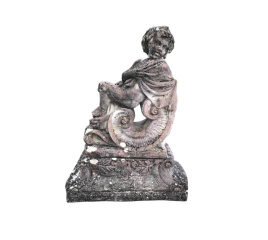 2 Ou 4 statues de jardin en pierre reconstituées XXème
