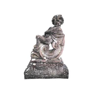 2 or 4 reconstituted stone garden statues, 20th century