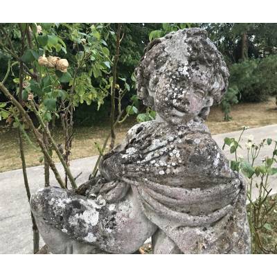 2 Ou 4 statues de jardin en pierre reconstituées XXème