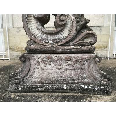2 Ou 4 statues de jardin en pierre reconstituées XXème