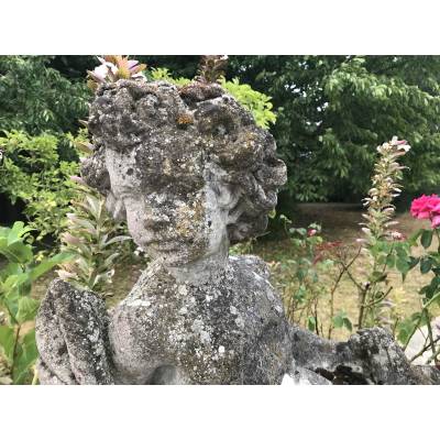 2 or 4 reconstituted stone garden statues, 20th century