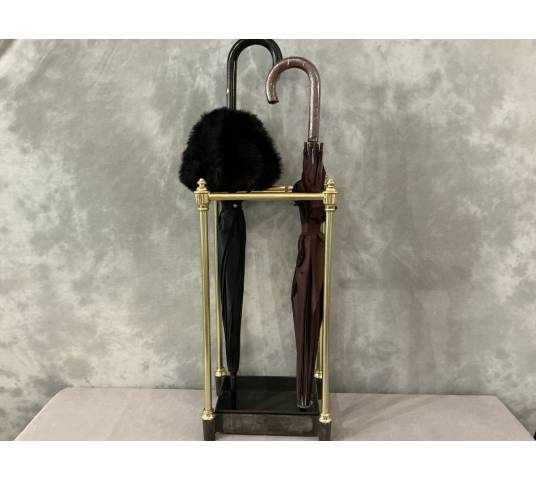 Porte parapluies ancien en laiton d'époque 19 ème