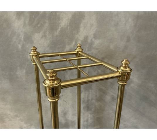 Porte parapluies ancien en laiton d'époque 19 ème