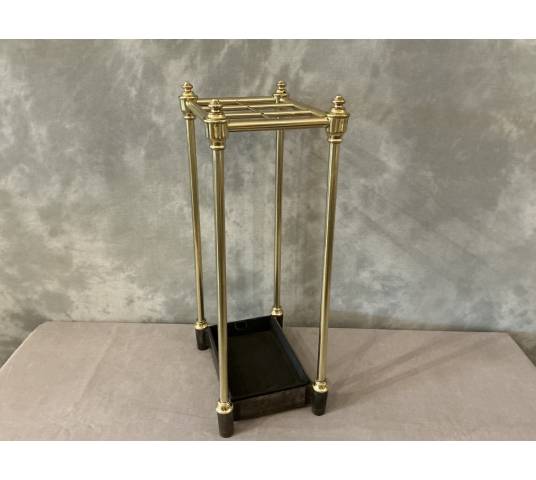 Porte parapluies ancien en laiton d'époque 19 ème