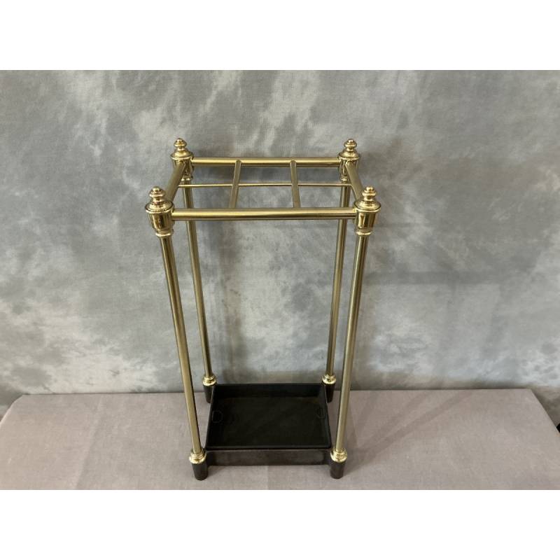 Porte parapluies ancien en laiton d'époque 19 ème