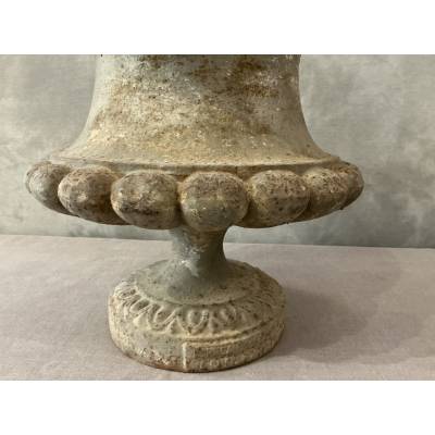 Late 19th century cast iron garden vase