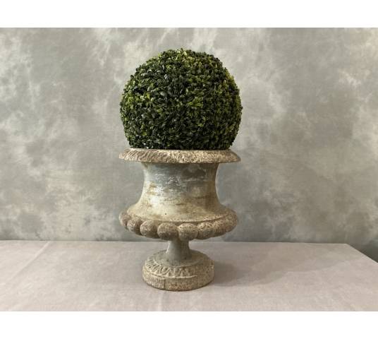 Late 19th century cast iron garden vase