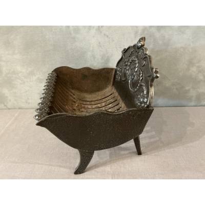 Small cast iron coal grate from the late 19th century