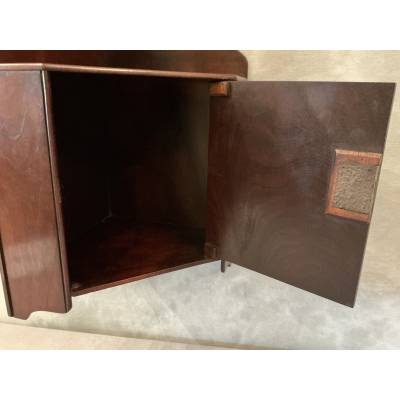 Petite étagère de coin en acajou d'époque 19 ème