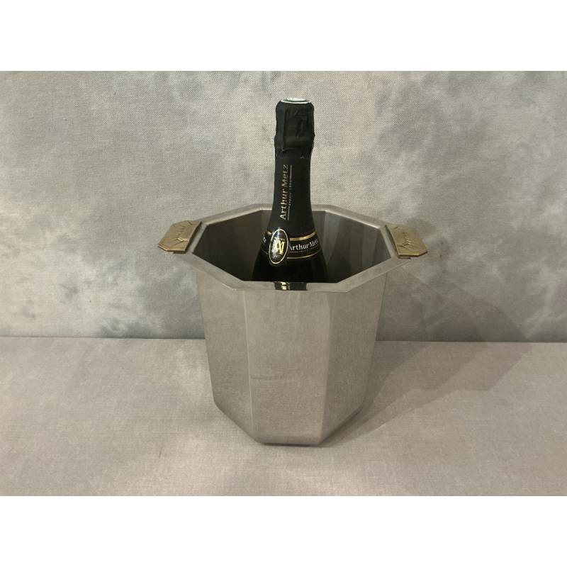 Seau à champagne en métal argenté vers 1925