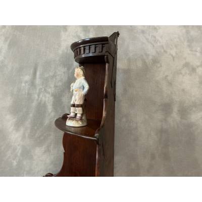 19th century mahogany wall corner cabinet