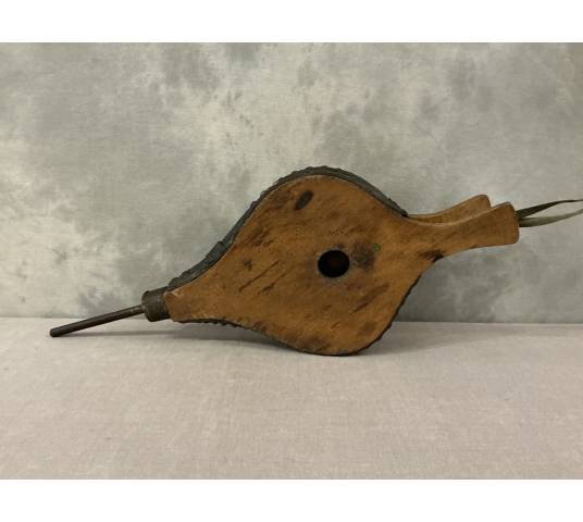 Large antique bellows from the late 18th century, made of light-colored wood