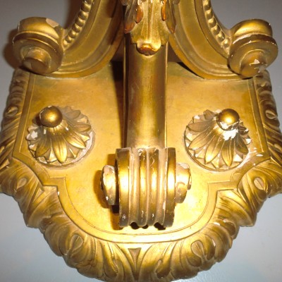 Console in gilded wood of time 19 th of the Louis XVI style