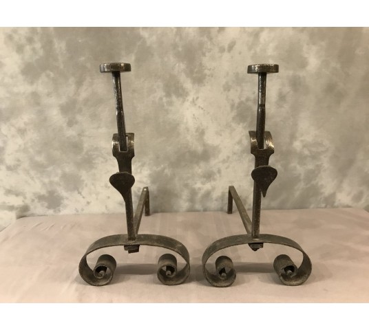 Pair of vintage iron tracks 19th-century.